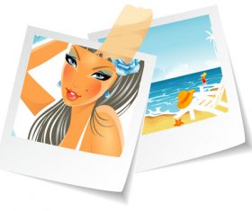 photo summertime vector