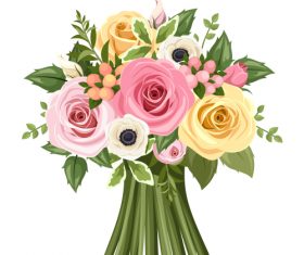 Roses flowers bouquet 01