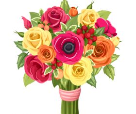 Roses flowers bouquet 02