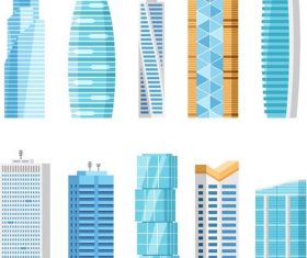 skyscrapers illustration vector 01