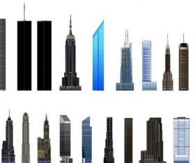 skyscrapers illustration vector 02