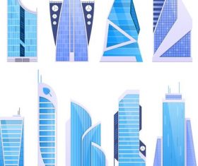 skyscrapers illustration vector 03