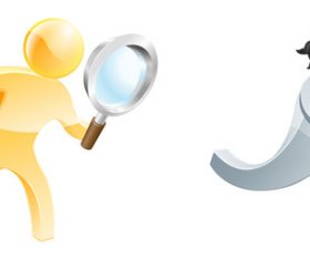 theif with detective sign vector