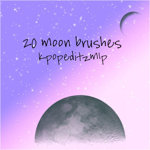 20 Moon Photoshop Brushes