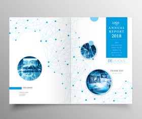 2018 company network brochure cover vector