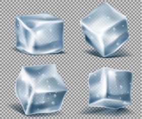 4 ice cube illustration vector