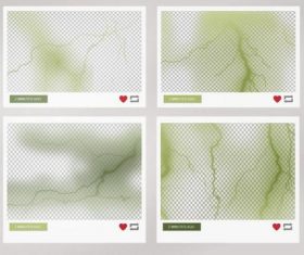 4 lightning Photoshop Brushes