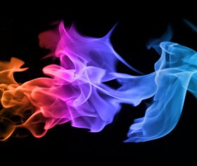 Abstract colored flame Stock Photo 03