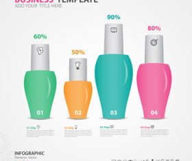 Abstract infographics number options template vector 07