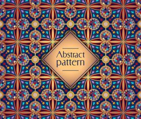 Abstract seamless pattern template vector 02