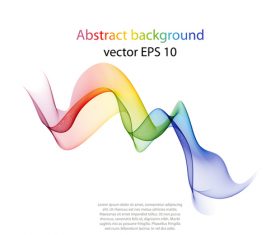 Abstract transparent wave illustration vector 01