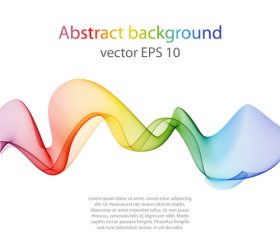 Abstract transparent wave illustration vector 03