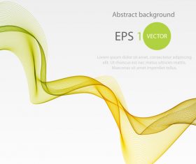 Abstract transparent wave illustration vector 07