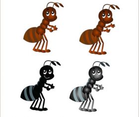 Ant cartoon vector material