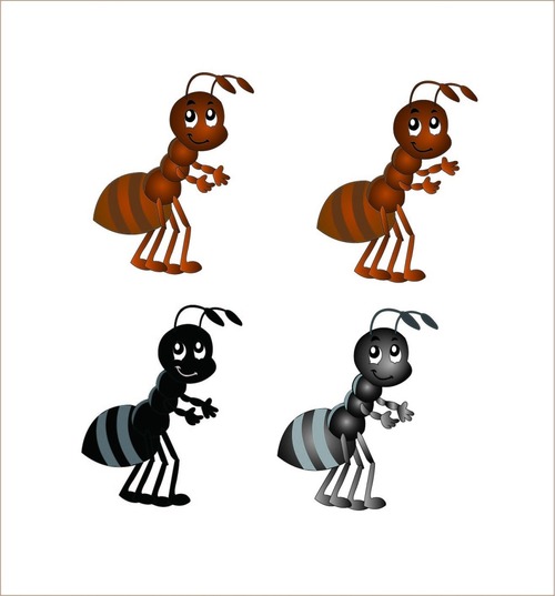 Ant cartoon vector material
