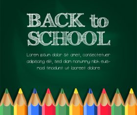 Background back to school set vector 05