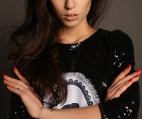 Beautiful and charming woman posing Stock Photo 02