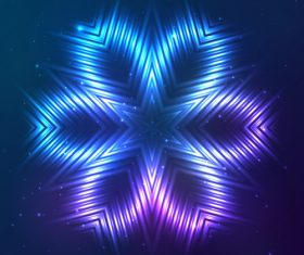 Beautiful cosmic snowflake background vectors 04