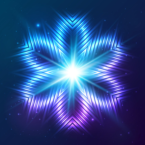 Beautiful cosmic snowflake background vectors 05