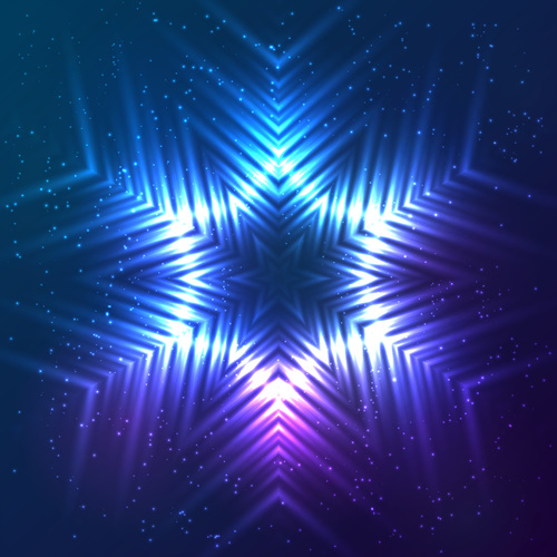 Beautiful cosmic snowflake background vectors 06