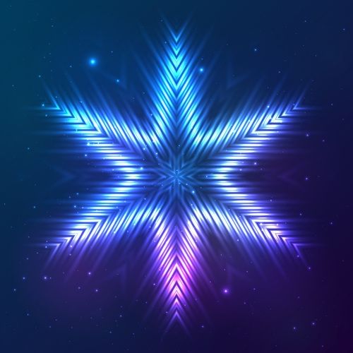 Beautiful cosmic snowflake background vectors 07