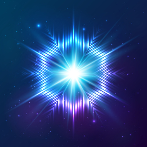 Beautiful cosmic snowflake background vectors 08