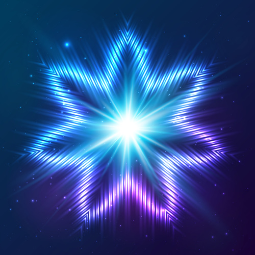 Beautiful cosmic snowflake background vectors 09