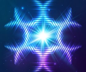 Beautiful cosmic snowflake background vectors 10
