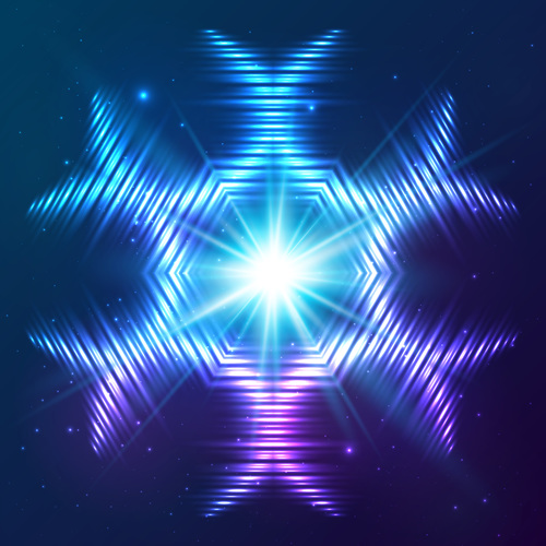 Beautiful cosmic snowflake background vectors 10