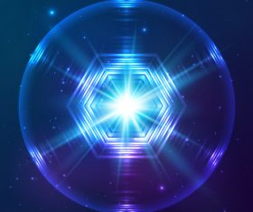 Beautiful cosmic snowflake background vectors 12