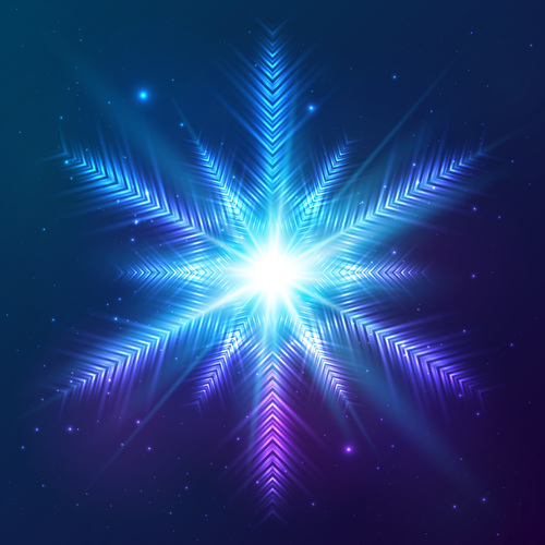 Beautiful cosmic snowflake background vectors 14