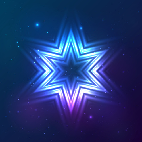 Beautiful cosmic snowflake background vectors 15