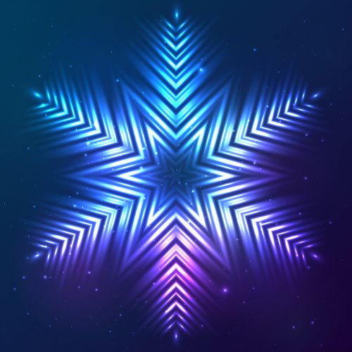 Beautiful cosmic snowflake background vectors 18