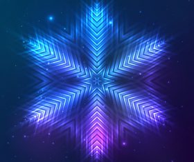 Beautiful cosmic snowflake background vectors 20