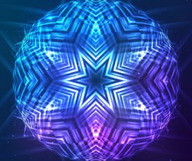 Beautiful cosmic snowflake background vectors 23