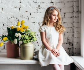 Beautiful little lady Stock Photo