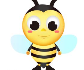 Bee cartoon vector material
