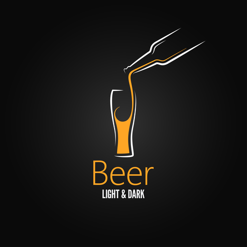 Beer logo vector design 02