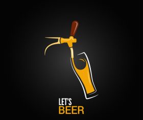 Beer logo vector design 03