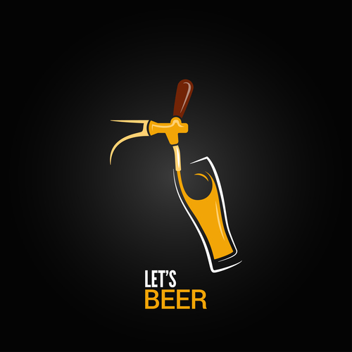 Beer logo vector design 03