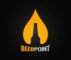 Beer point logo vector