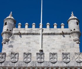 BelemTower partial photography Stock Photo 01