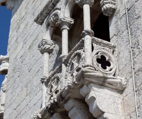 BelemTower partial photography Stock Photo 02