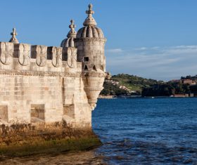 BelemTower partial photography Stock Photo 03