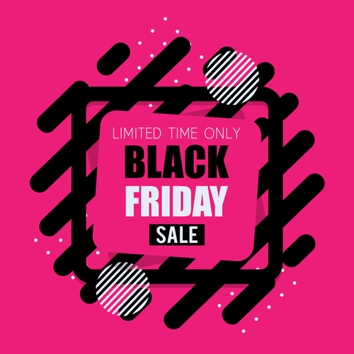 Black Friday sale backgrounds vector material 01