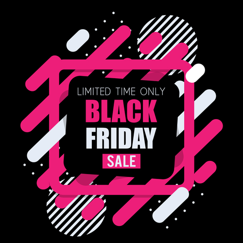 Black Friday sale backgrounds vector material 02