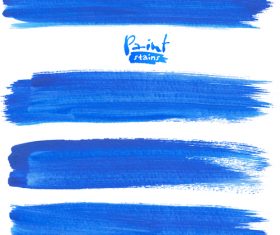 Blue paint stains illustration vector