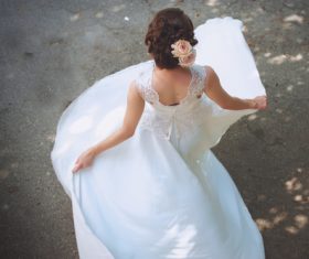 Bride wedding photos in different scenes Stock Photo 06