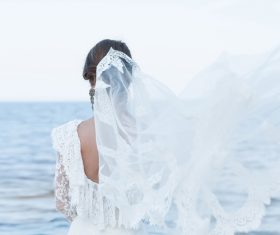 Bride wedding photos in different scenes Stock Photo 10