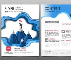 Business brochure flyer design template vector 10